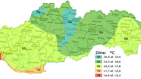 Zóny mrazuvzdornosti