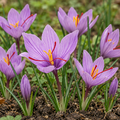 Crocus sativus - šafrán 10ks v balení - Crocus sativus  (2)