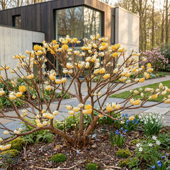 Edgeworthia 'grandiflora' - papierový ker k5l - Edgeworthia 'Grandiflora'