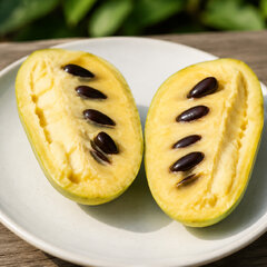 Asimina 'sunflower' - paw paw k1l - Asimina 'Sunflower'  plod