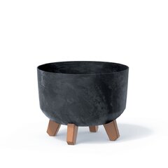 Kvetináč gracia beton efect 23,8cm antracit - Kvetináč GRACIA BETON EFECT 23,8cm antracit