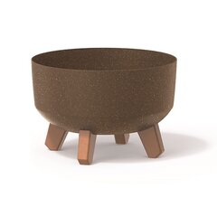 Kvetináč gracia low wood 28,5cm káva - Kvetináč GRACIA LOW WOOD 28,5cm káva