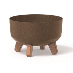 Kvetináč gracia low wood 38cm káva - Kvetináč GRACIA LOW WOOD 38cm káva