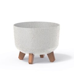 Kvetináč gracia standard wood 28,5cm biela - Kvetináč GRACIA STANDARD WOOD 28,5cm biela