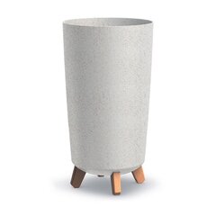 Kvetináč gracia tubus slim wood 23,9cm biely - Kvetináč GRACIA TUBUS SLIM WOOD 23,9cm biely
