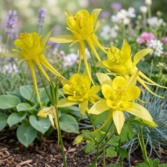 Aquilegia 'yellow queen' - orlíček - Aquilegia 'Yellow Queen'