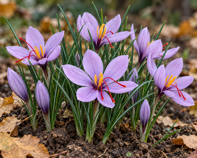 Crocus sativus - šafrán 10ks v balení - Crocus sativus  (1)