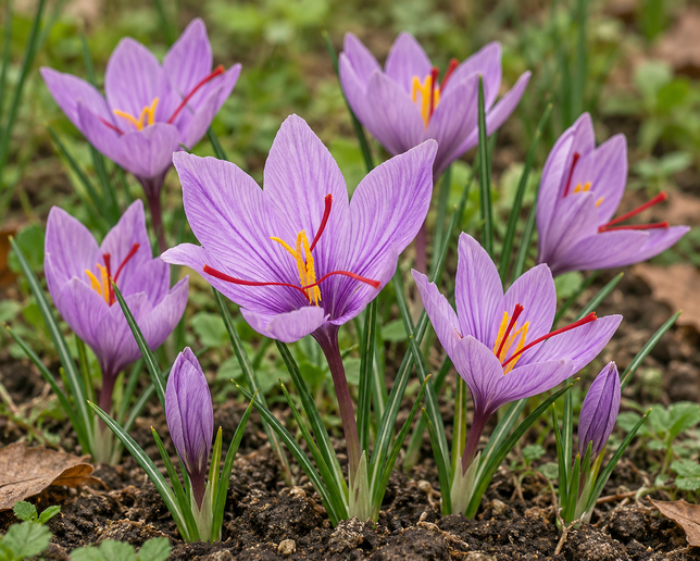 Crocus sativus - šafrán 10ks v balení - Crocus sativus  (2)
