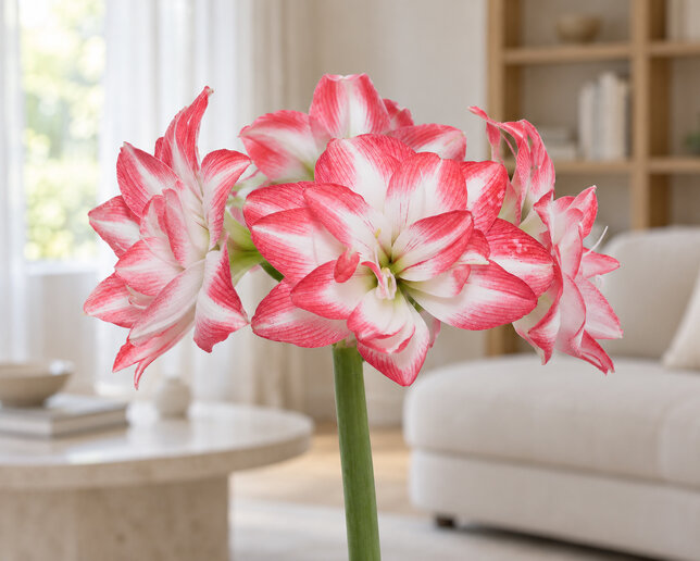 Amaryllis 'blossom peacock' - zornica 30/32 - Amaryllis 'Blossom Peacock' 