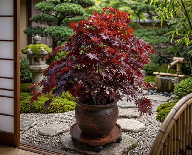 Acer 'black lace' - javor k3l - Acer 'Black Lace'