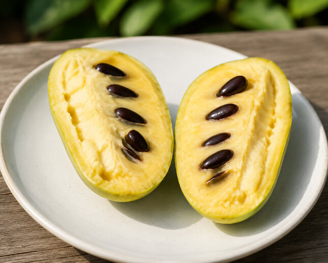 Asimina 'sunflower' - paw paw k1l - Asimina 'Sunflower'  plod