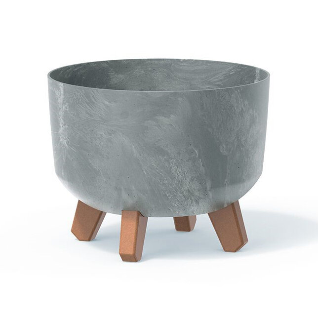 Kvetináč gracia beton efect 23,8cm šedý - Kvetináč GRACIA BETON EFECT 23,8cm šedý