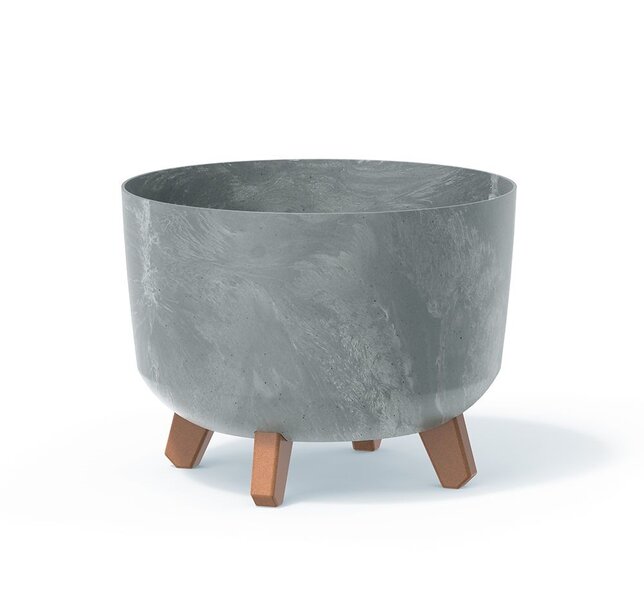 Kvetináč gracia beton efect 29cm šedý - Kvetináč GRACIA BETON EFECT 29cm šedý