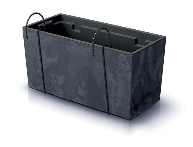 Truhlík urbi case beton efect w 58cm antracit - Truhlík URBI CASE BETON EFECT W 58cm antracit