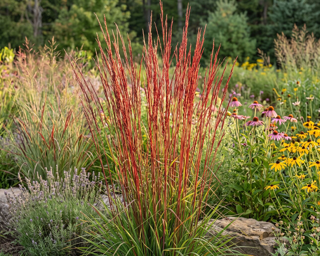 Schizachyrium 'red october' - Schizachyrium 'Red October'