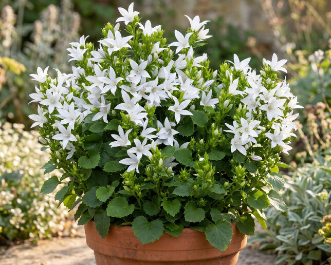 Campanula 'e.h. frost' - zvonček - Campanula 'E.H. Frost' 