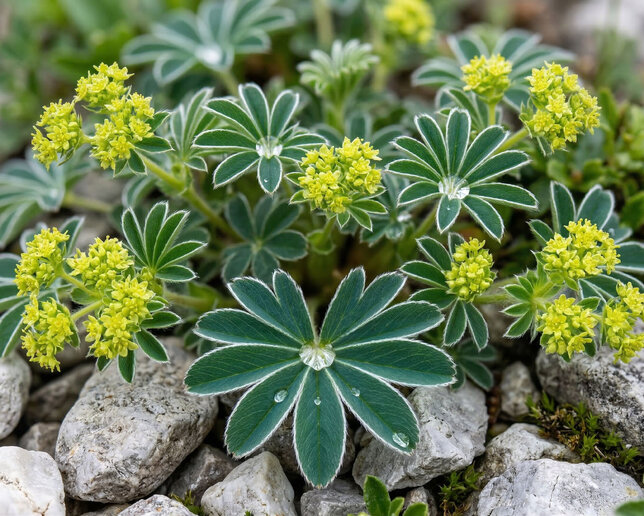 Alchemilla alpina - alchemilka - Alchemilla alpina