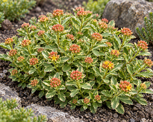 Sedum 'variegatum' - rozchodník - Sedum 'Variegatum'