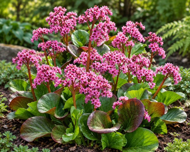 Bergenia 'rotblum' - berg - Bergenia 'Rotblum' 
