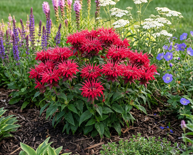 Monarda 'cherry pops' - monarda - Monarda 'Cherry Pops'