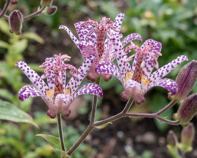Tricyrtis 'empress' - ľaliovka k1l - Tricyrtis 'Empress' 