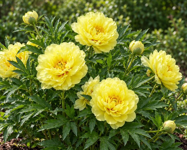 Paeonia 'yellow crown' - pivonka vk - Paeonia x itoh 'Yellow Crown'