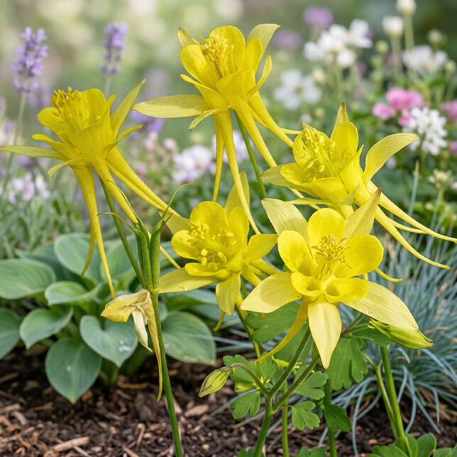 Aquilegia 'yellow queen' - orlíček - Aquilegia 'Yellow Queen'