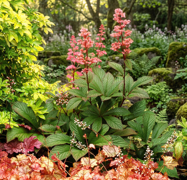 Rodgersia 'bronze peacock' - rodgerzia - Rodgersia 'Bronze Peacock' 