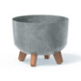Kvetináč gracia beton efect 23,8cm šedý - Kvetináč GRACIA BETON EFECT 23,8cm šedý
