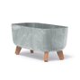 Kvetináč gracia case beton efect 39cm šedý - Kvetináč GRACIA CASE BETON EFECT 39cm šedý